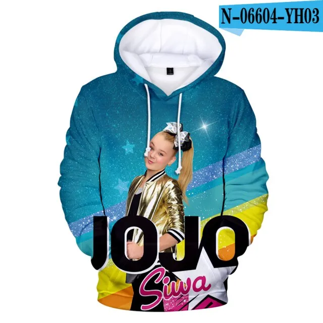 100-5XL Fashion JOJO SIWA 3D Hoodies Men Women Kids Sweatshirts Autumn Hip Hop Hooded Casual Girls Pullovers Clothing Dropship