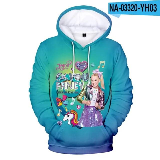 100-5XL Fashion JOJO SIWA 3D Hoodies Men Women Kids Sweatshirts Autumn Hip Hop Hooded Casual Girls Pullovers Clothing Dropship