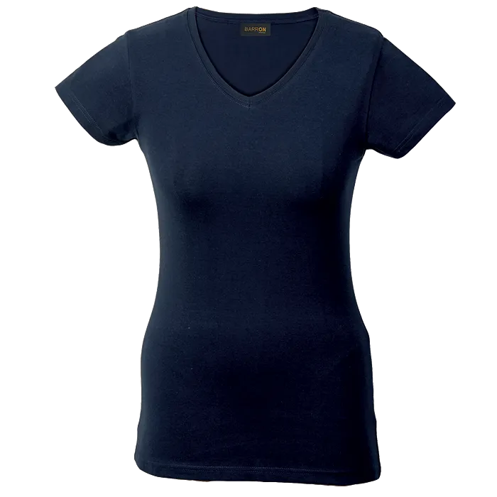 170g Slim Fit V-Neck T-Shirt Ladies