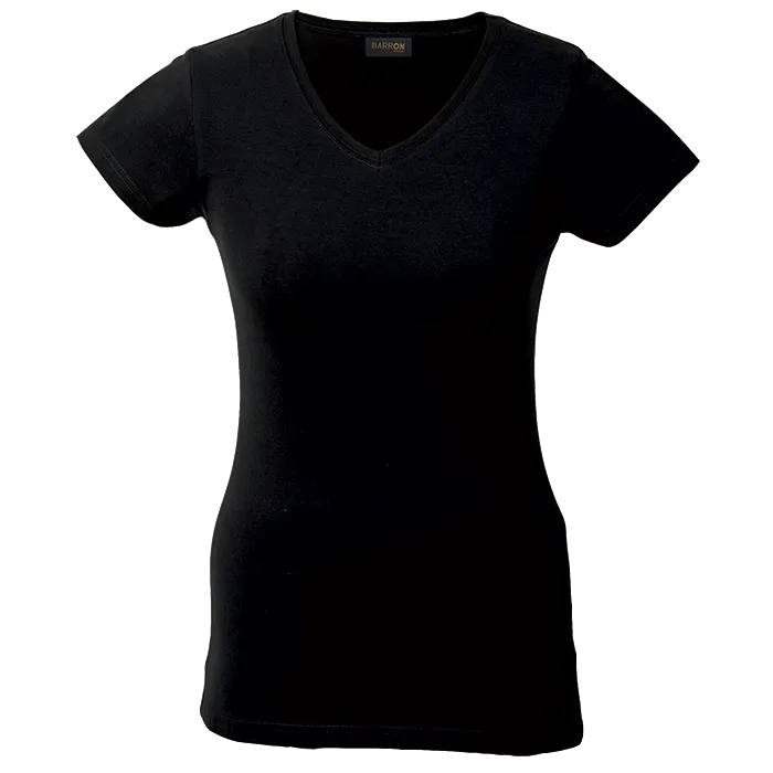 170g Slim Fit V-Neck T-Shirt Ladies