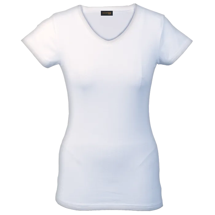 170g Slim Fit V-Neck T-Shirt Ladies