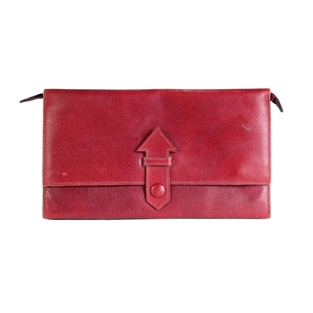 1970s Red Epsom Leather Travel Wallet