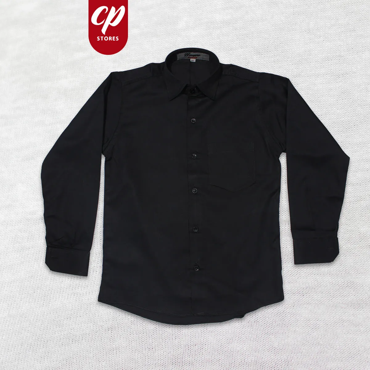 2 Yrs to 15 Yrs Formal Shirt for Boys Plain Black