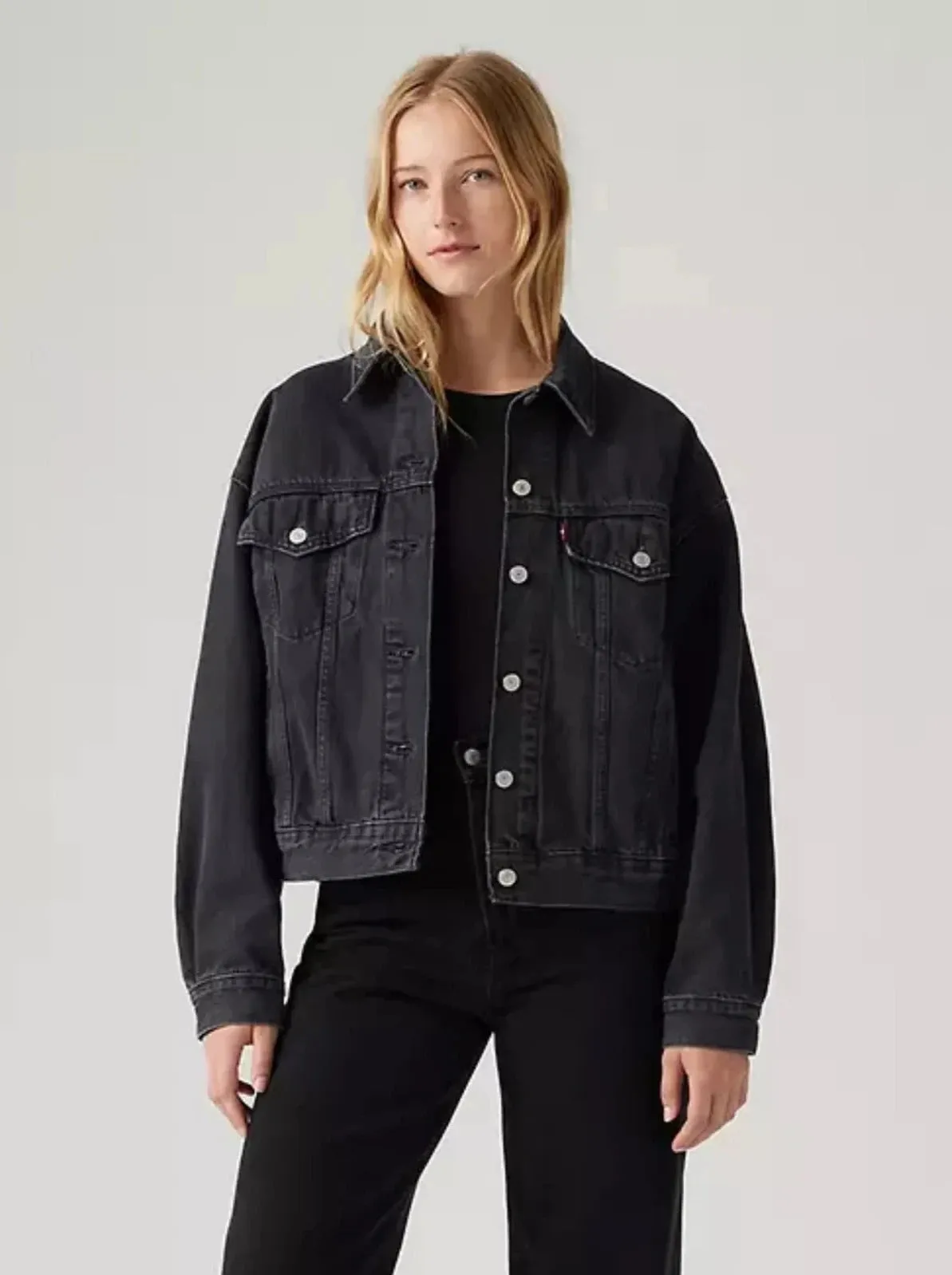 90s Trucker Jacket - Black