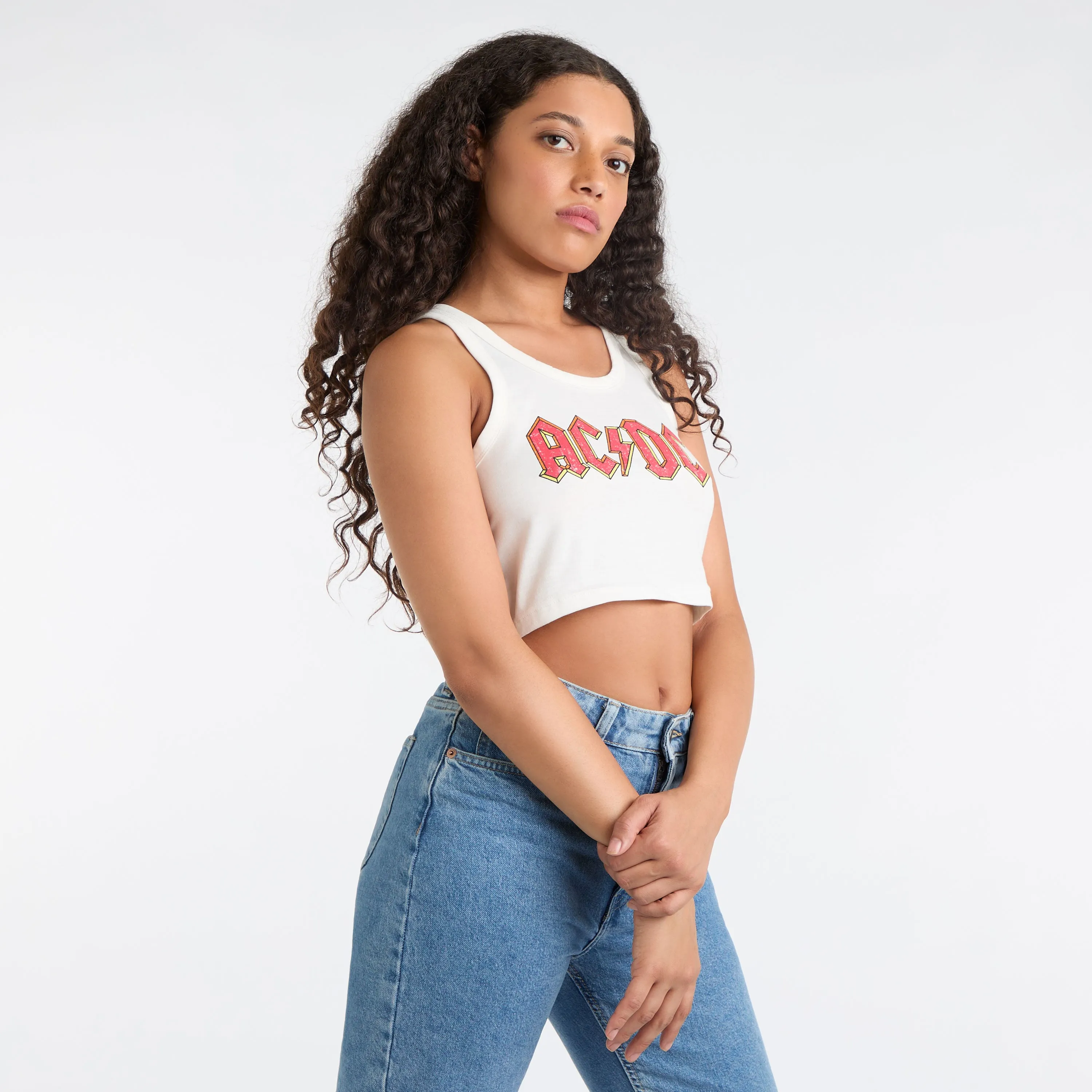 AC/DC Baby Crop Top, Ladies