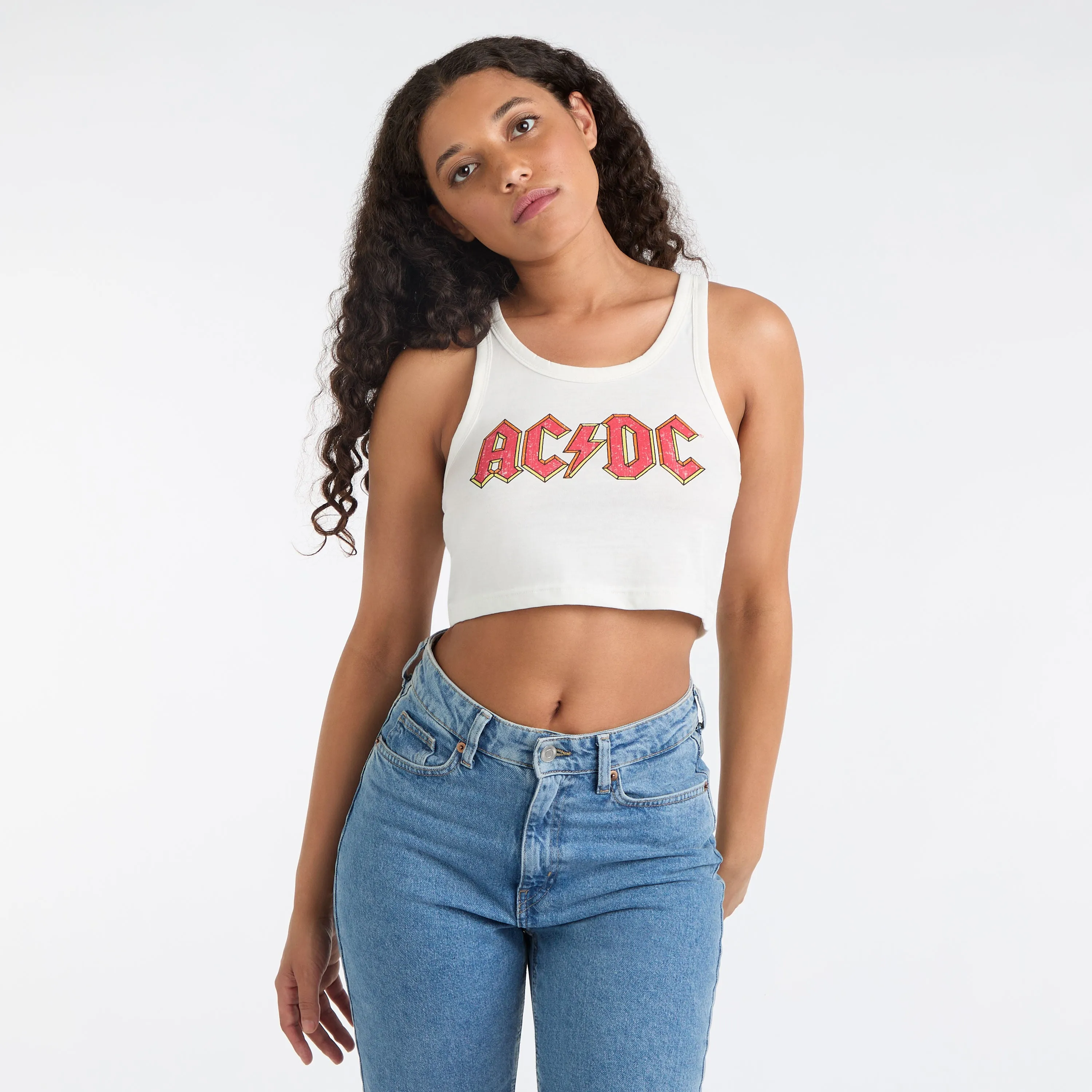 AC/DC Baby Crop Top, Ladies