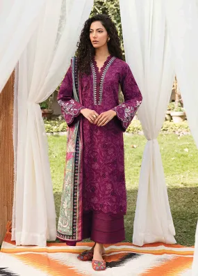 Afsanah By Seran Embroidered Lawn Unstitched 3 Piece Suit - 14