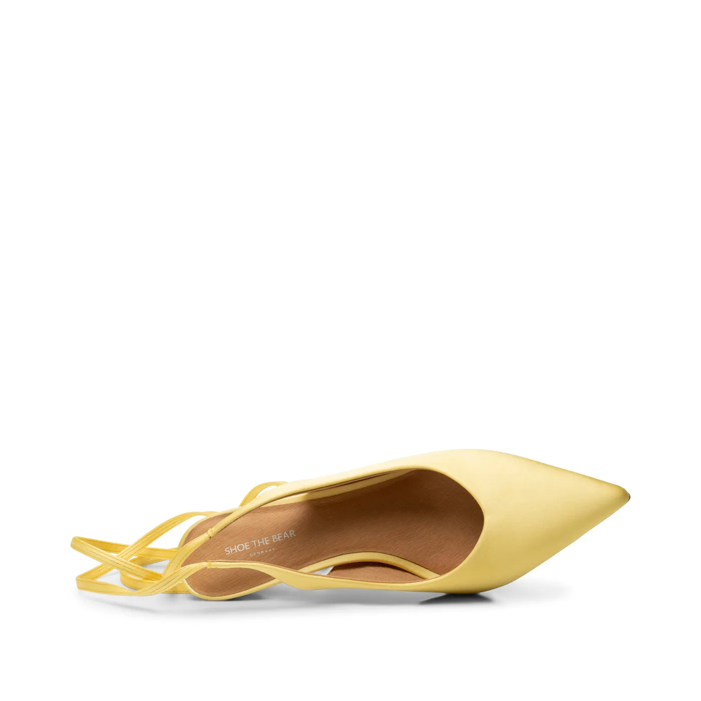 Amia stilet snøre satin - BUTTER SATIN