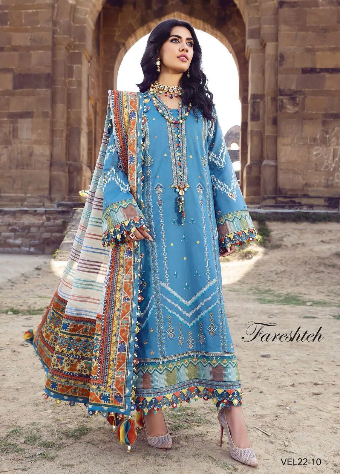 Anaya Unstitched 3 Piece Fareshteh