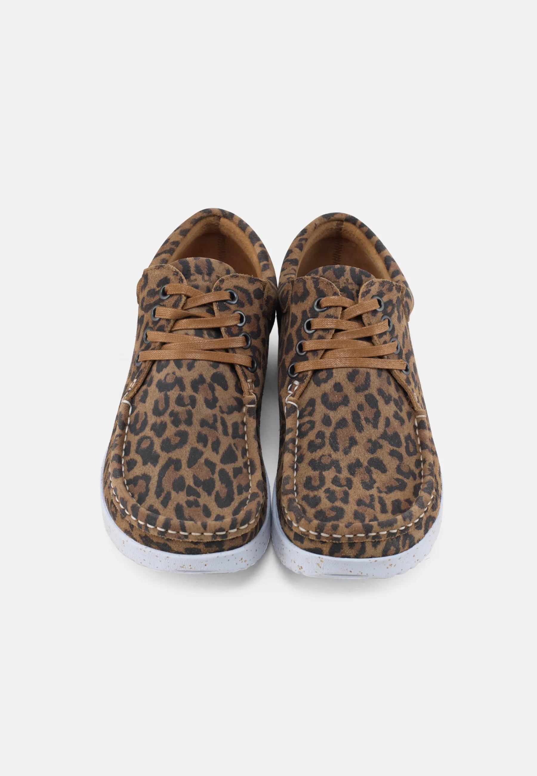 Anna Sko Suede Print - Leopard