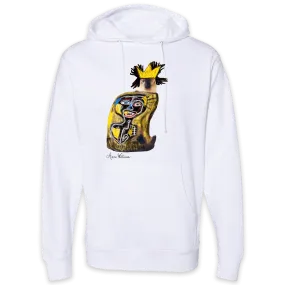 Anne Williams Art King Cat Pullover Hooded Sweatshirt