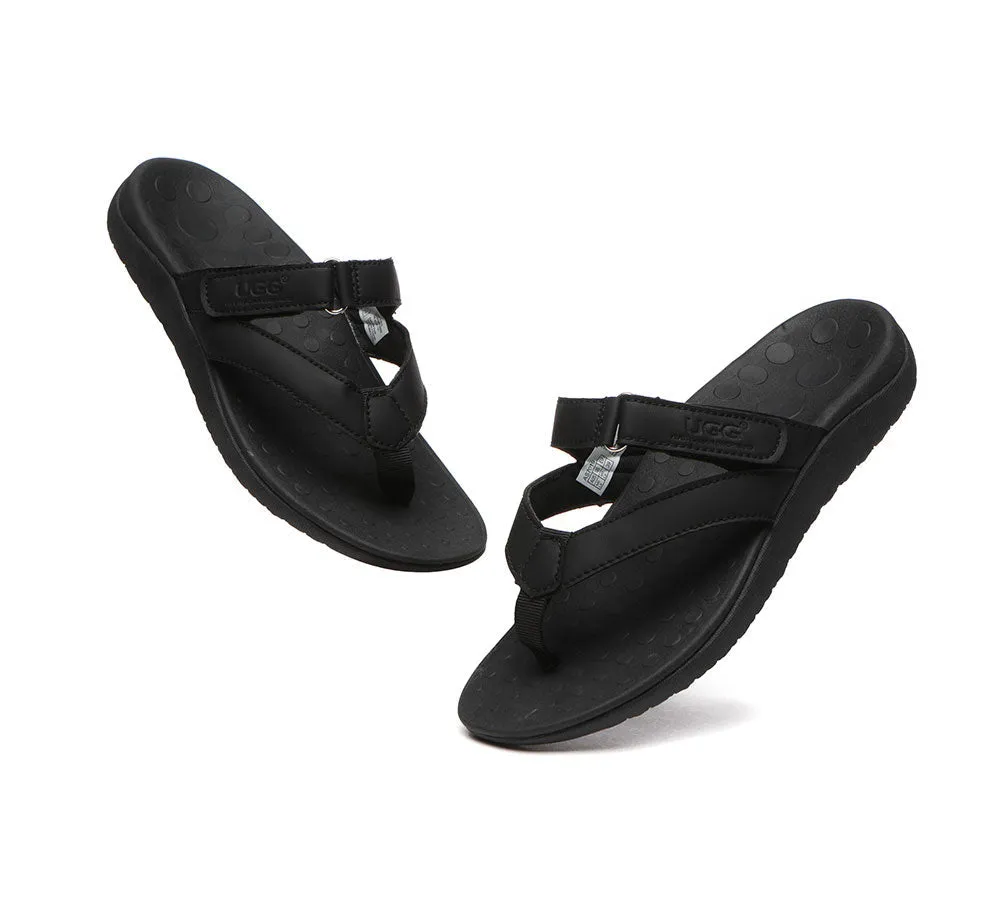 Arch Support Hook And Loop Orthotic Thongs