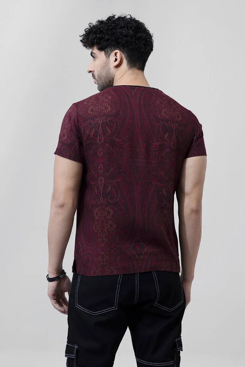 Artic Paisley Red T-Shirt