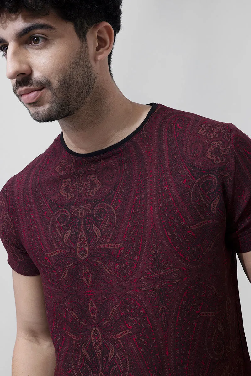 Artic Paisley Red T-Shirt