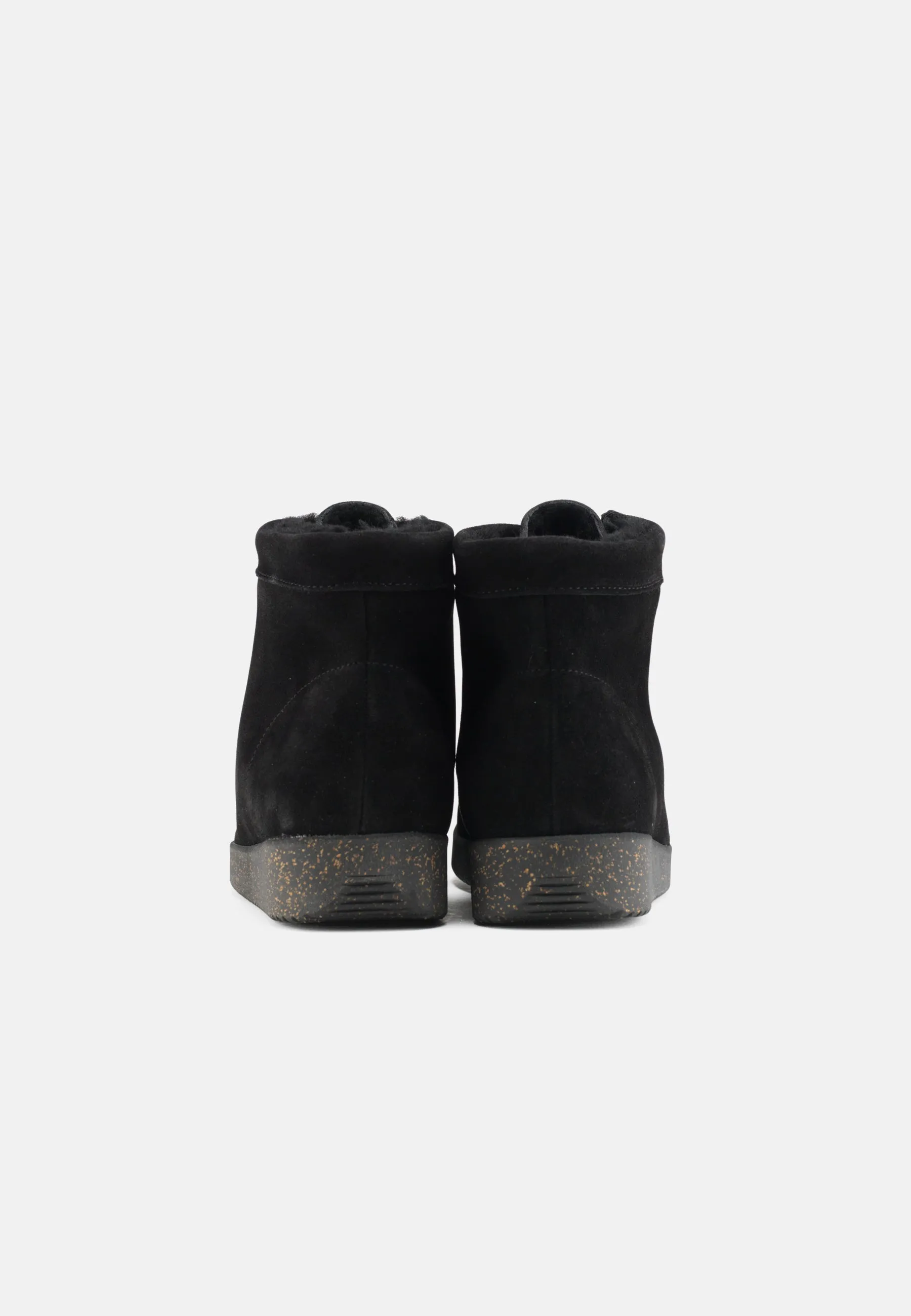 Asta Varmforet Støvle Suede - Black