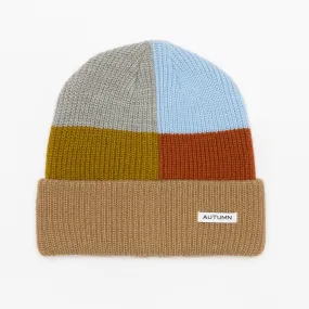 AUTUMN Patchwork Beanie Khaki