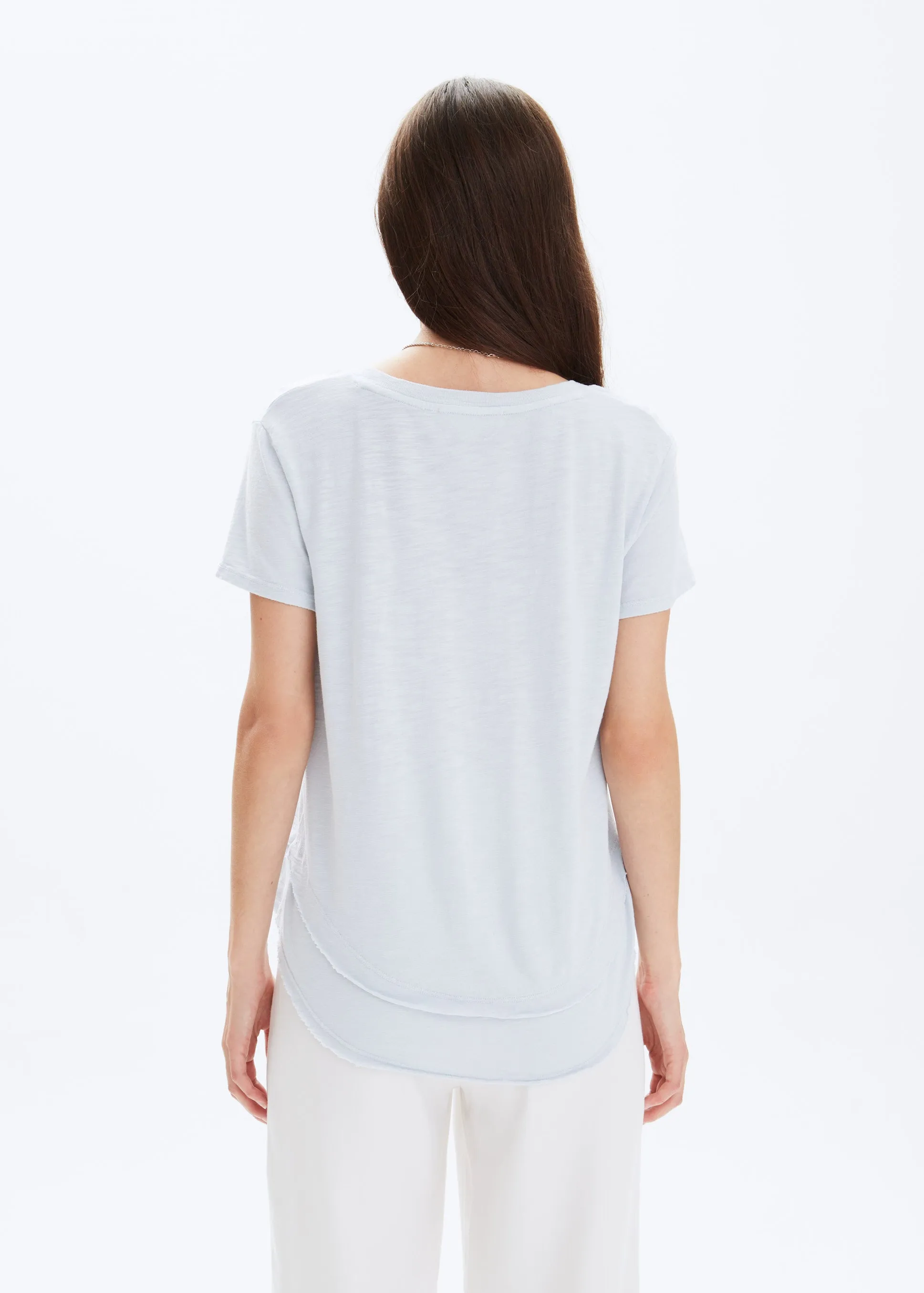 AVA V-NECK MOCK LAYER T-SHIRT