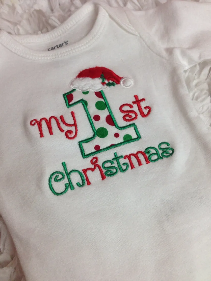 Baby 1st Christmas personalized bodysuit or shirt - Babies 1st Christmas Shirt