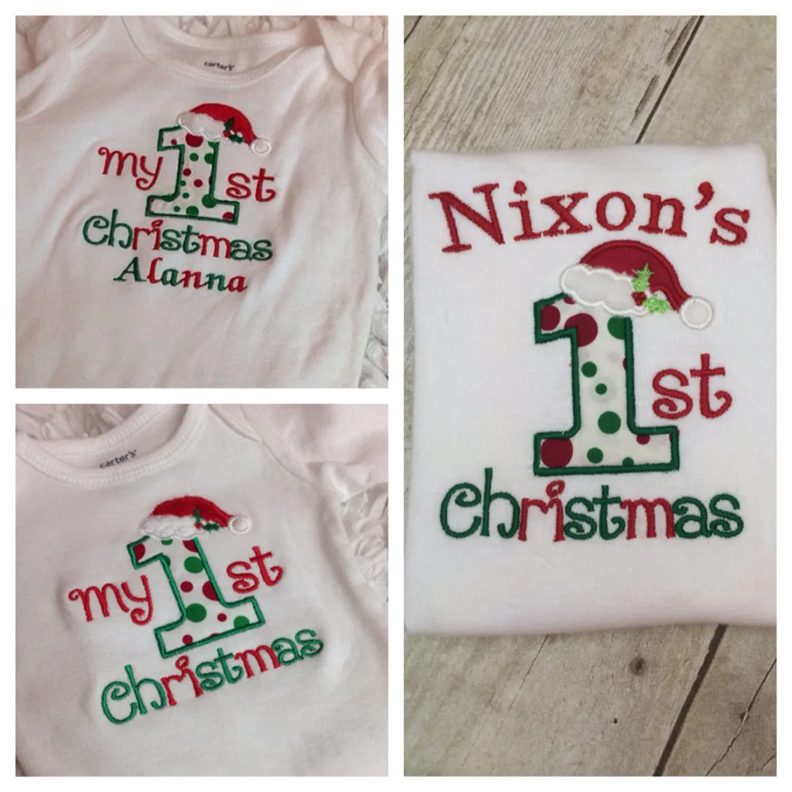 Baby 1st Christmas personalized bodysuit or shirt - Babies 1st Christmas Shirt