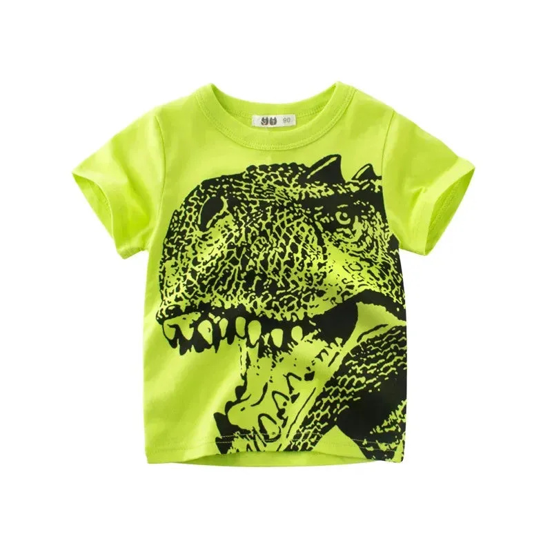 Baby Boy Summer Gator Cartoon Tees