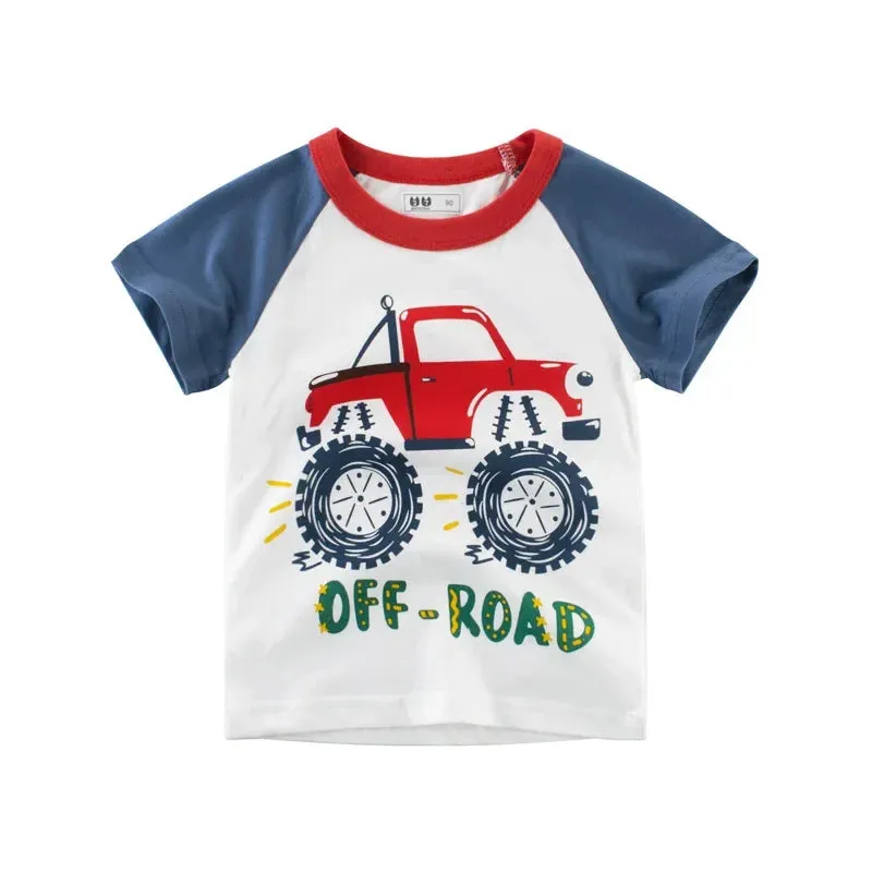 Baby Boy Summer Gator Cartoon Tees