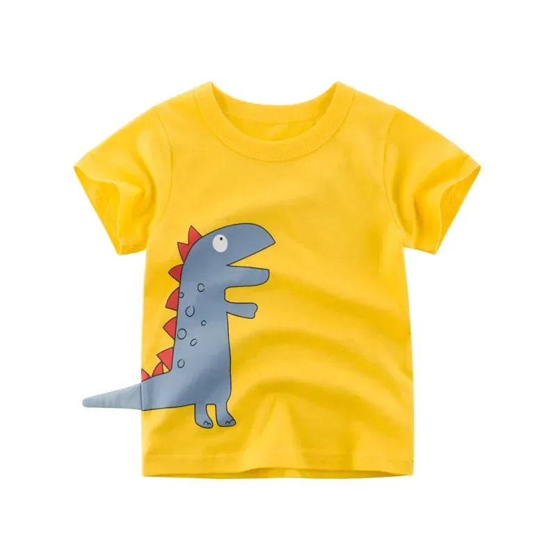 Baby Boy Summer Gator Cartoon Tees