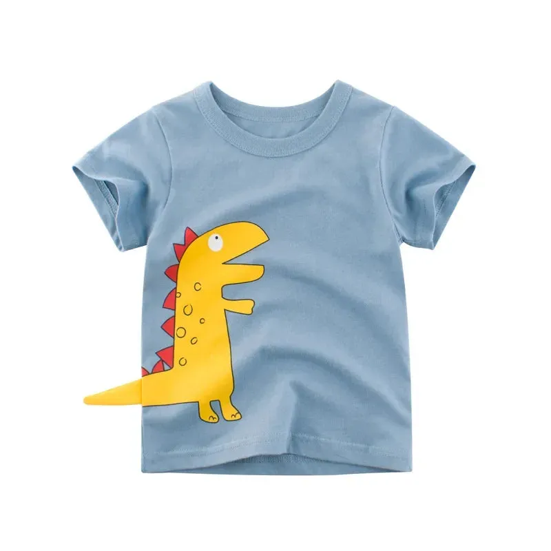 Baby Boy Summer Gator Cartoon Tees