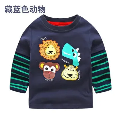 Baby Boys 2-10T Long Animal Sweatshirts