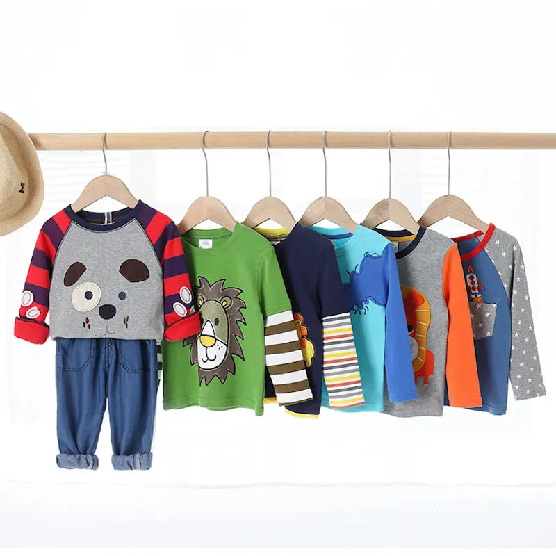 Baby Boys 2-10T Long Animal Sweatshirts