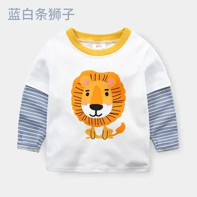 Baby Boys 2-10T Long Animal Sweatshirts