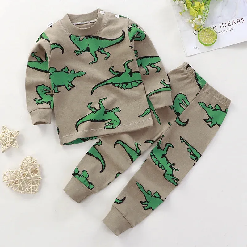 Baby Boys Dinosaur Pajama Sleepwear Sets