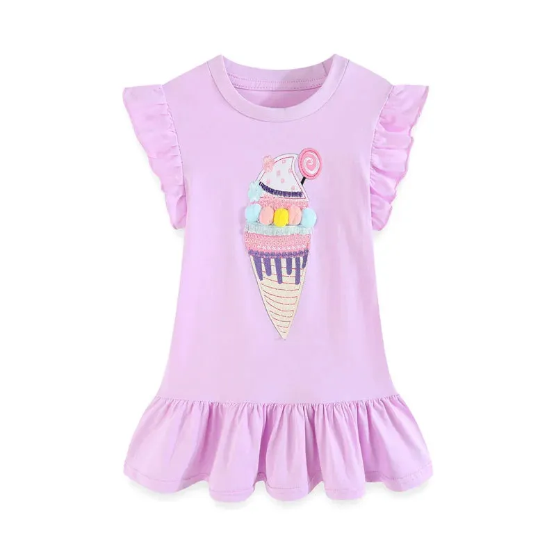 Baby Girl 2-7T Unicorn Princess Party Summer Dress