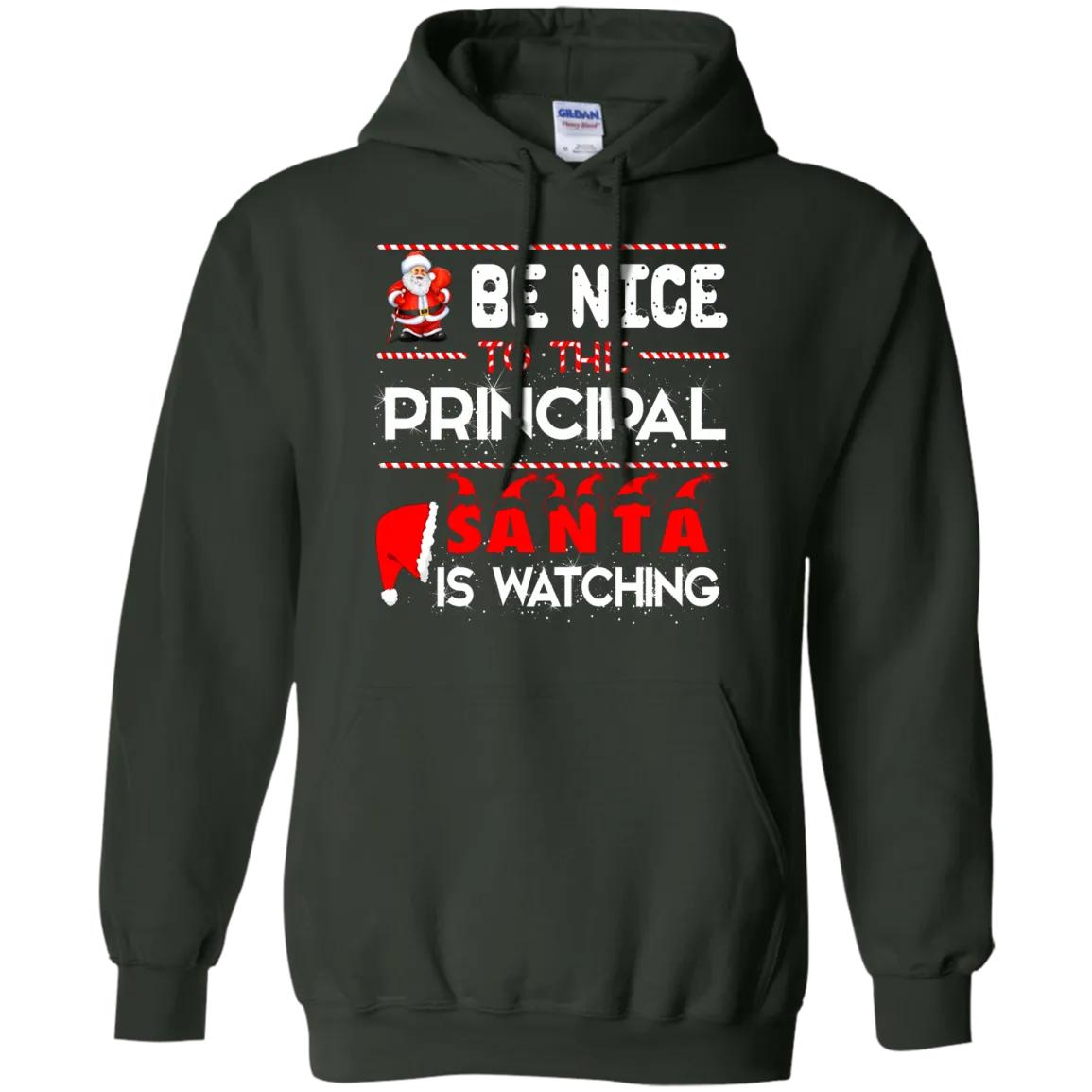 Be Nice To The Principal Santa is Watching Shirt