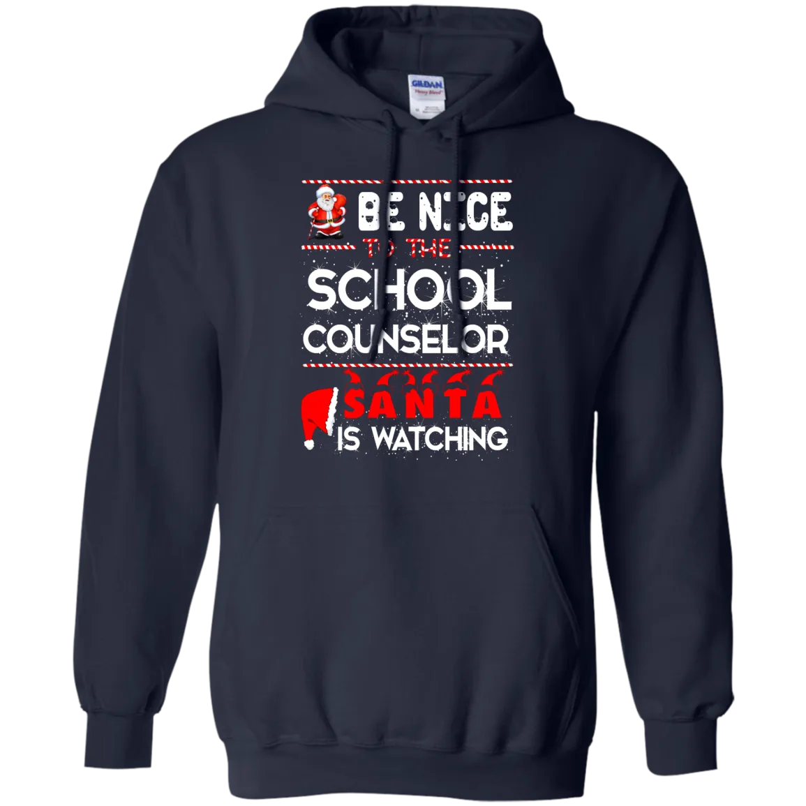 Be Nice To The School Counselor Santa is Watching Shirt, Hoodie, Tank