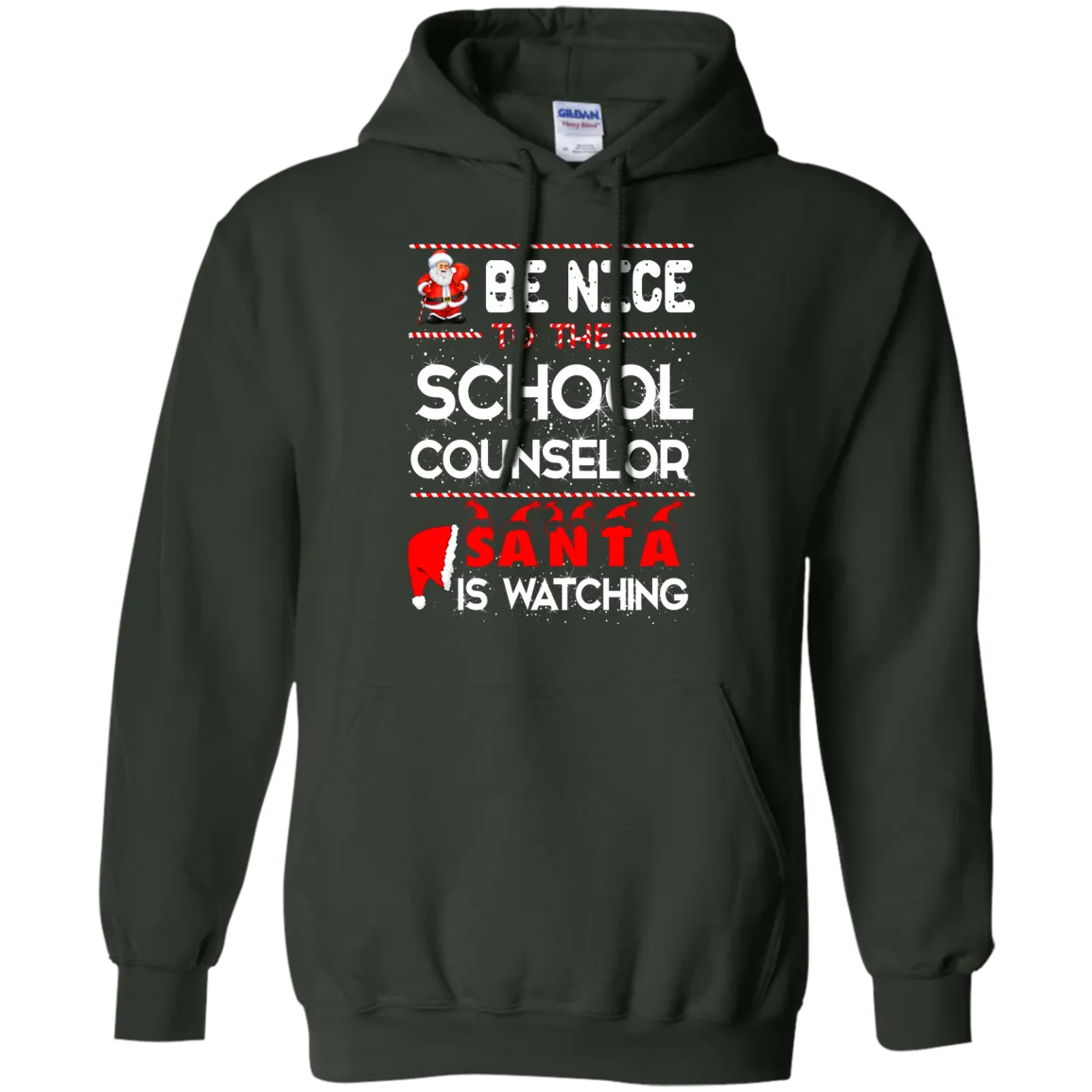 Be Nice To The School Counselor Santa is Watching Shirt, Hoodie, Tank