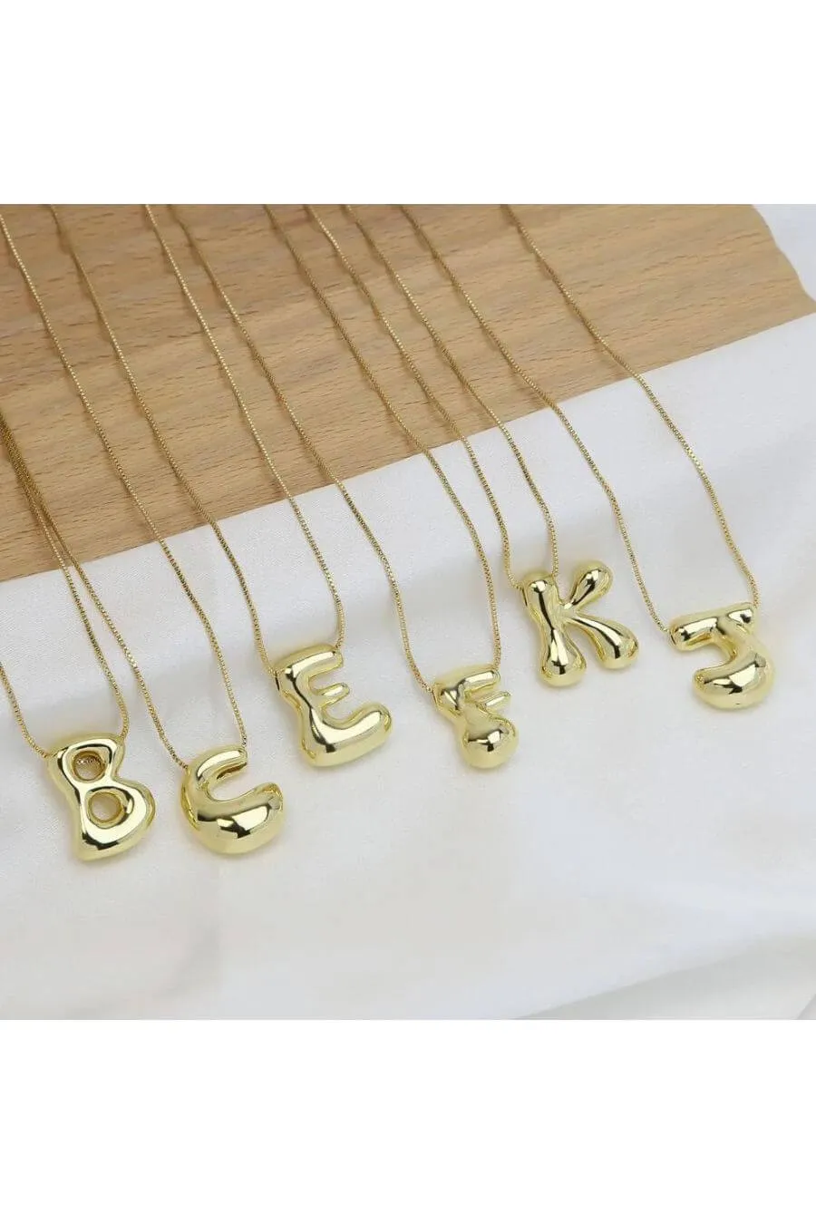 Belief Alphabet Necklaces - Gold