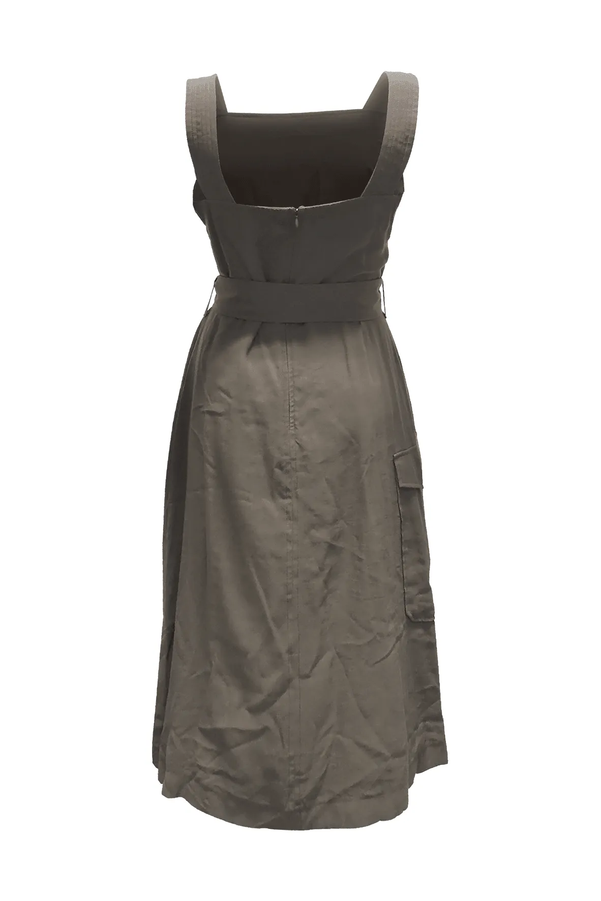 Belted Midi Cargo Dress