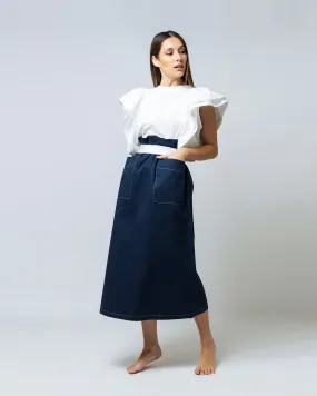 BELTED WAIST SKIRT 1643 - تنورة