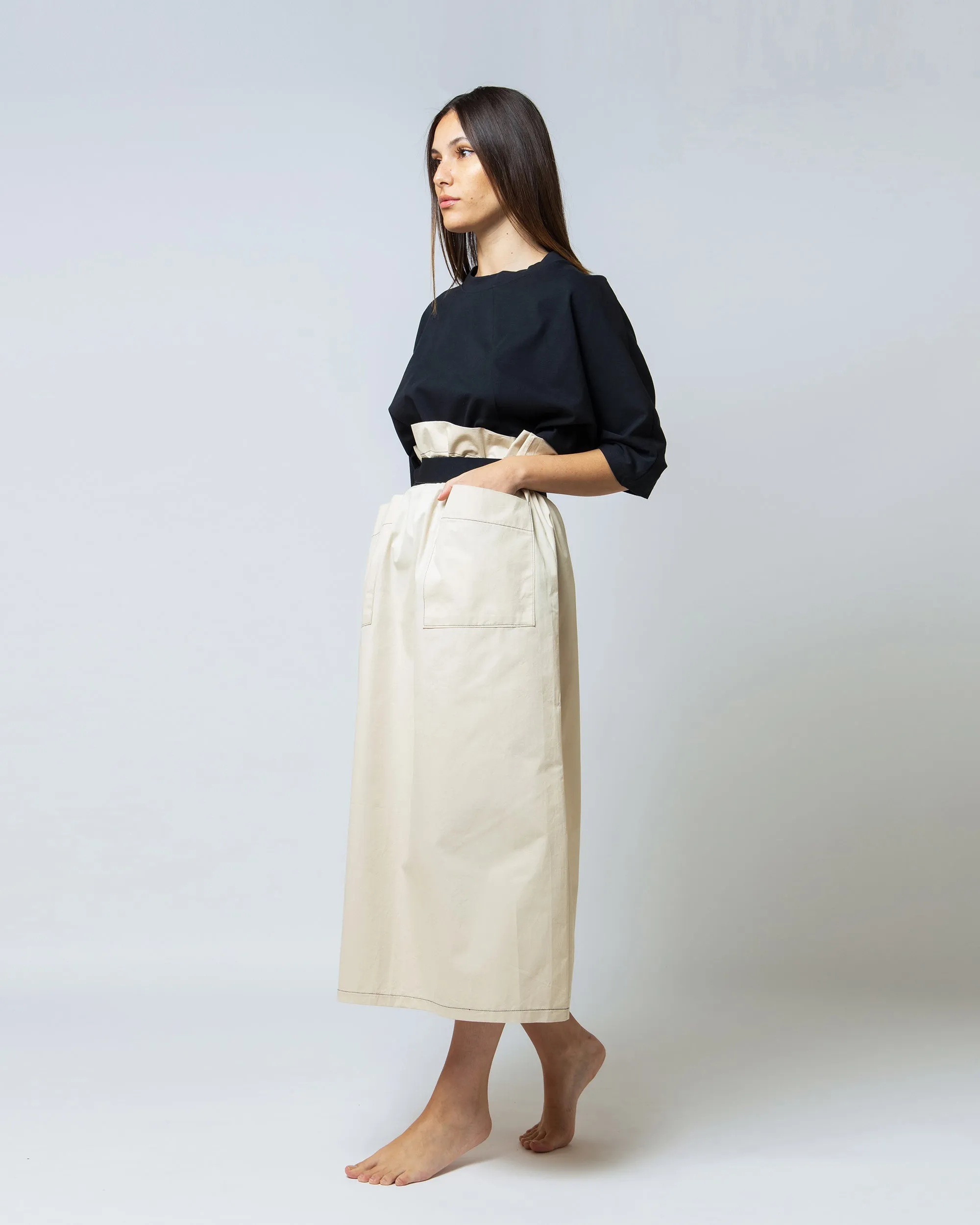 BELTED WAIST SKIRT 1643 - تنورة