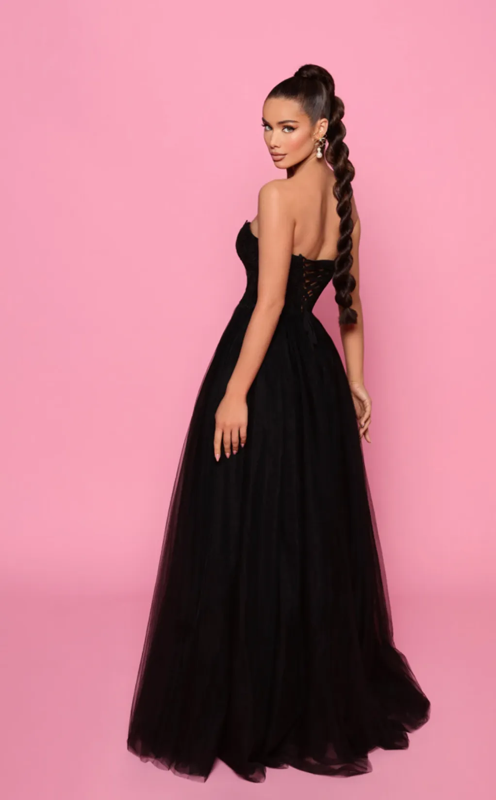 Bettina NP147 Gown by Jadore - Black