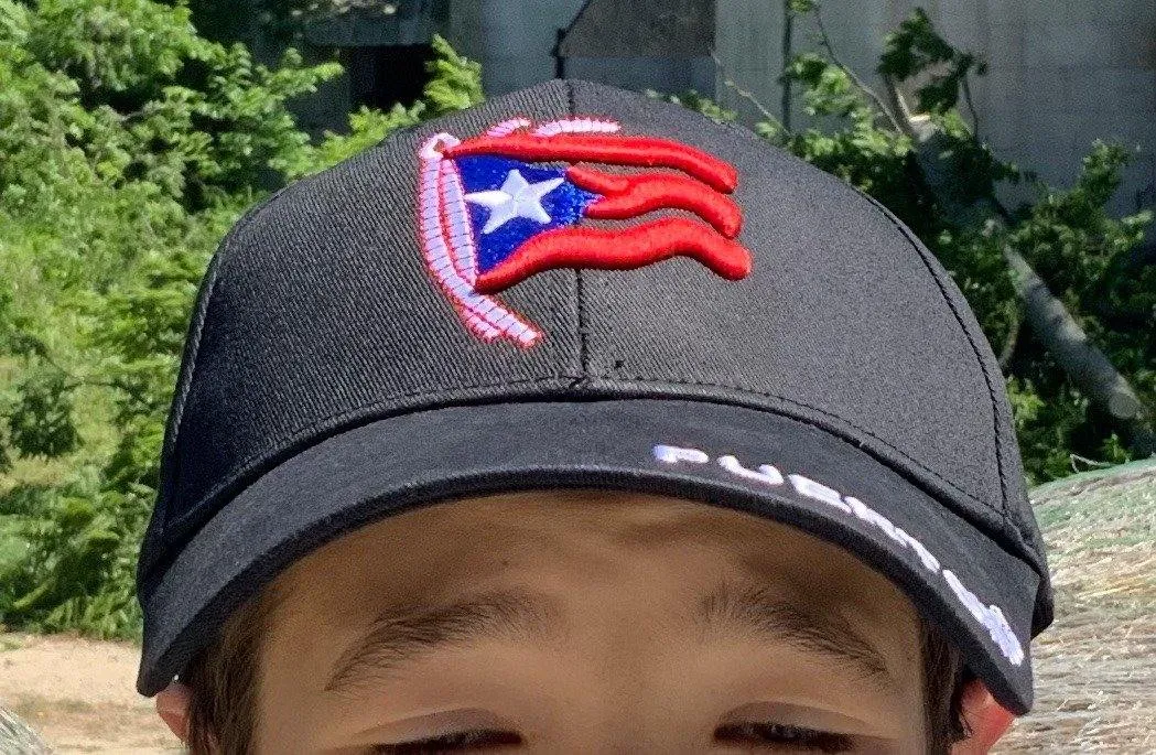 Black Puerto Rico Hat - Embroidered