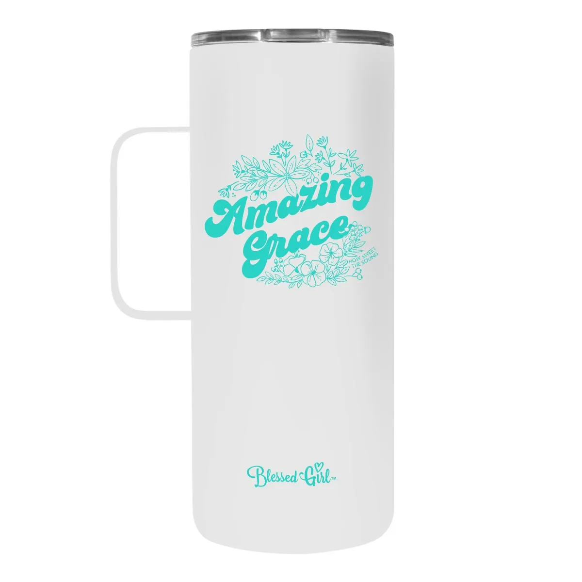 Blessed Girl 22 oz Stainless Steel Mug With Handle Amazing Grace