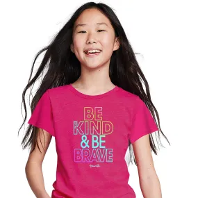 Blessed Girl Kids T-Shirt Be Kind & Be Brave