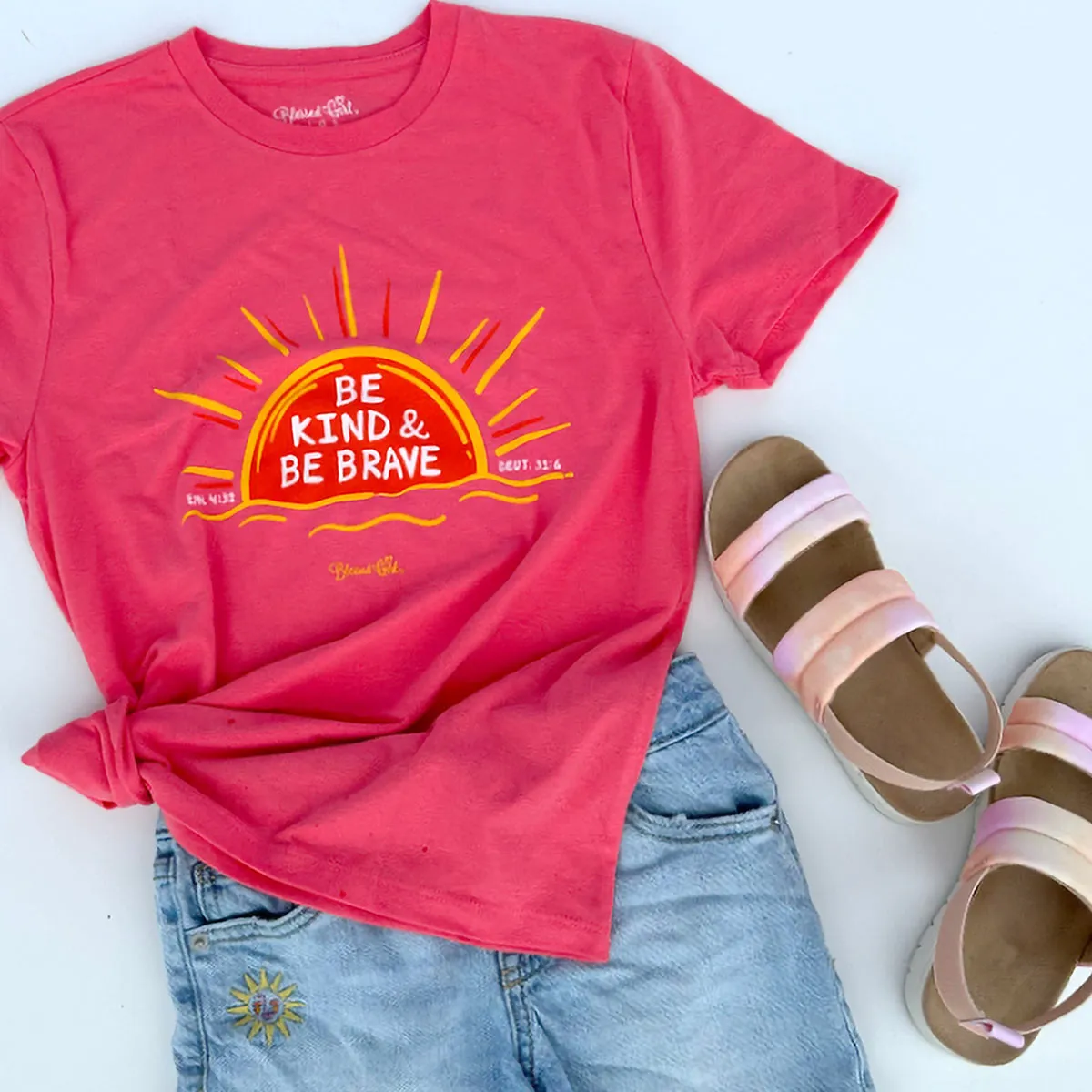 Blessed Girl Kids T-Shirt Be Kind