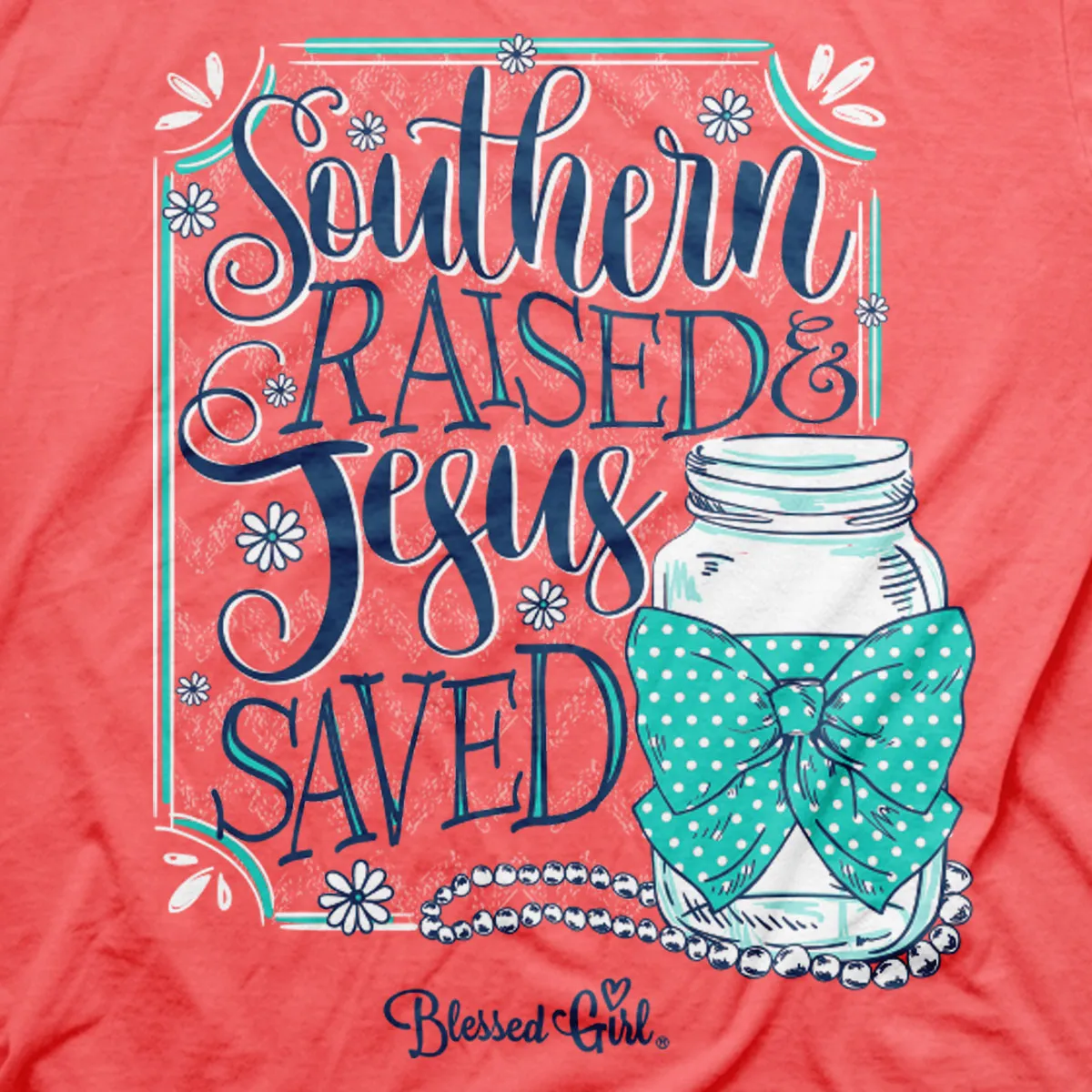 Blessed Girl Womens T-Shirt Southern Raised