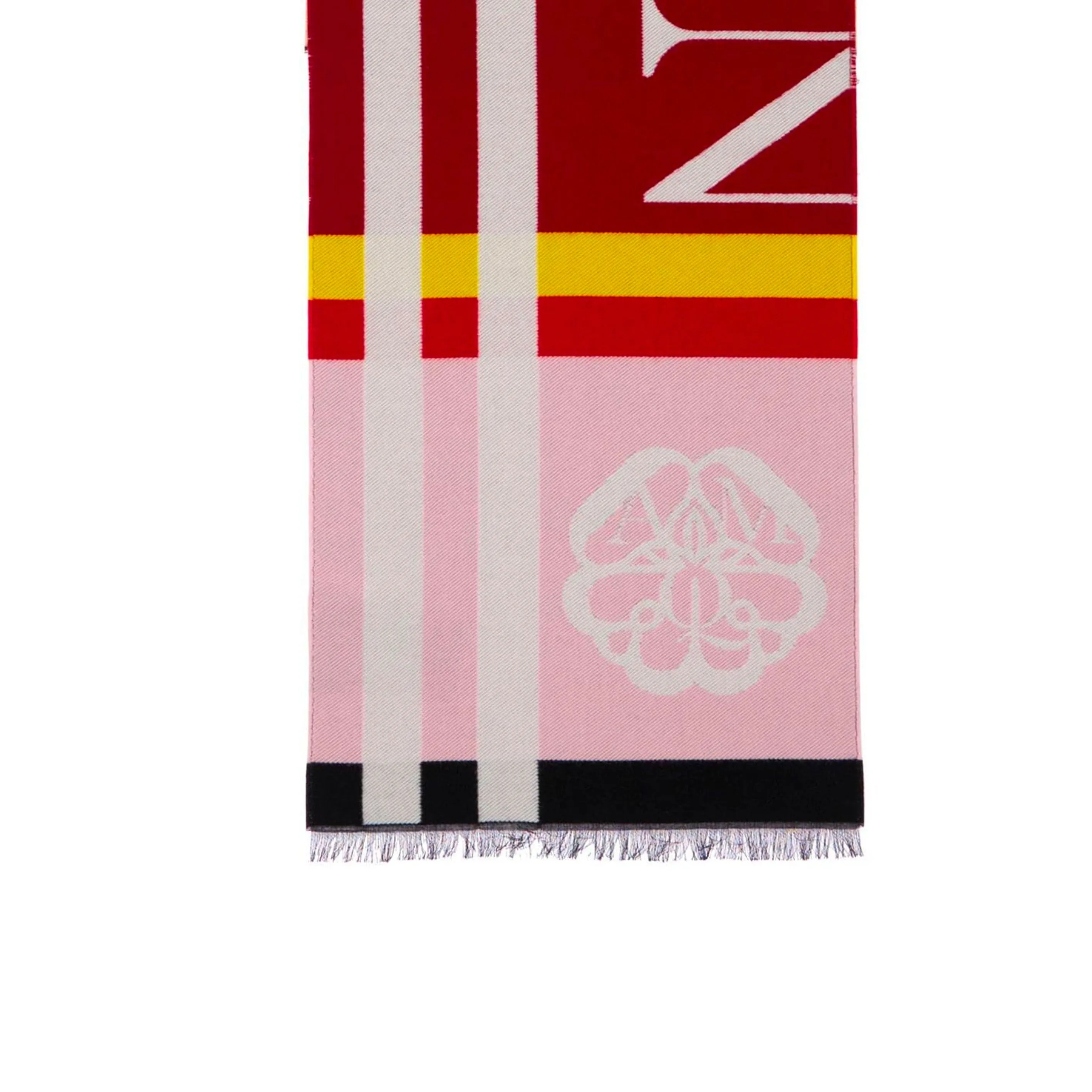 Block Logo Scarf, Bordeaux/Red