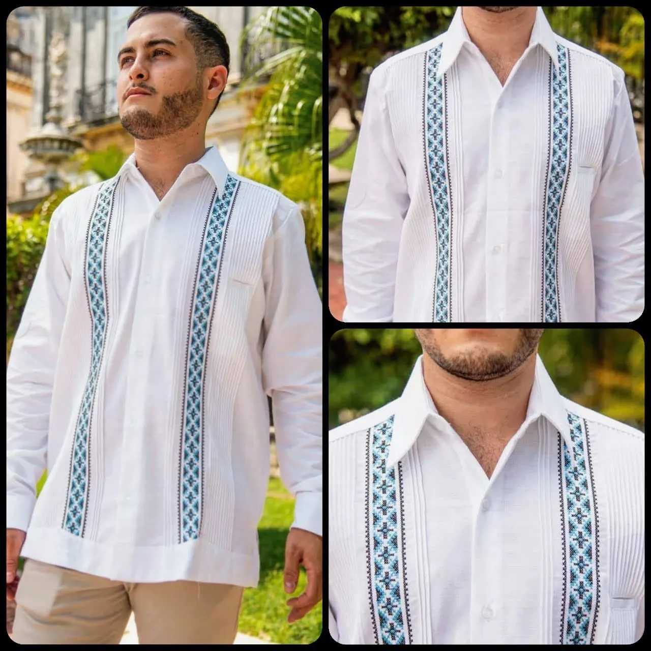 Blue Strips Guayabera - Linen Guayabera