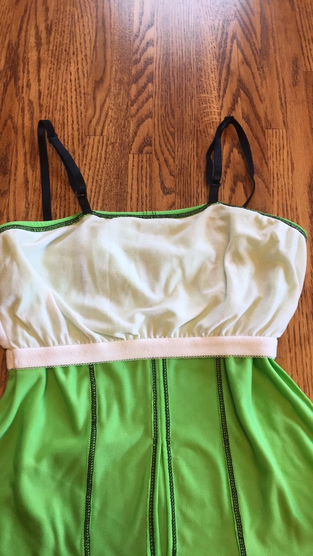 Body Wrappers Lime Green Camisole Corset Top Ladies Medium #7212