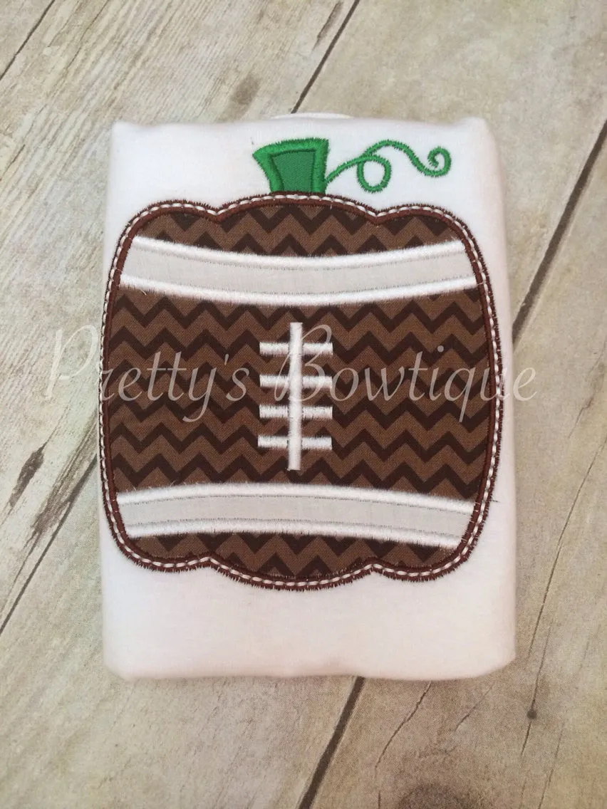 Boys Football Shirt Shaped as Pumpkin - Sizes Newborn to Youth XL