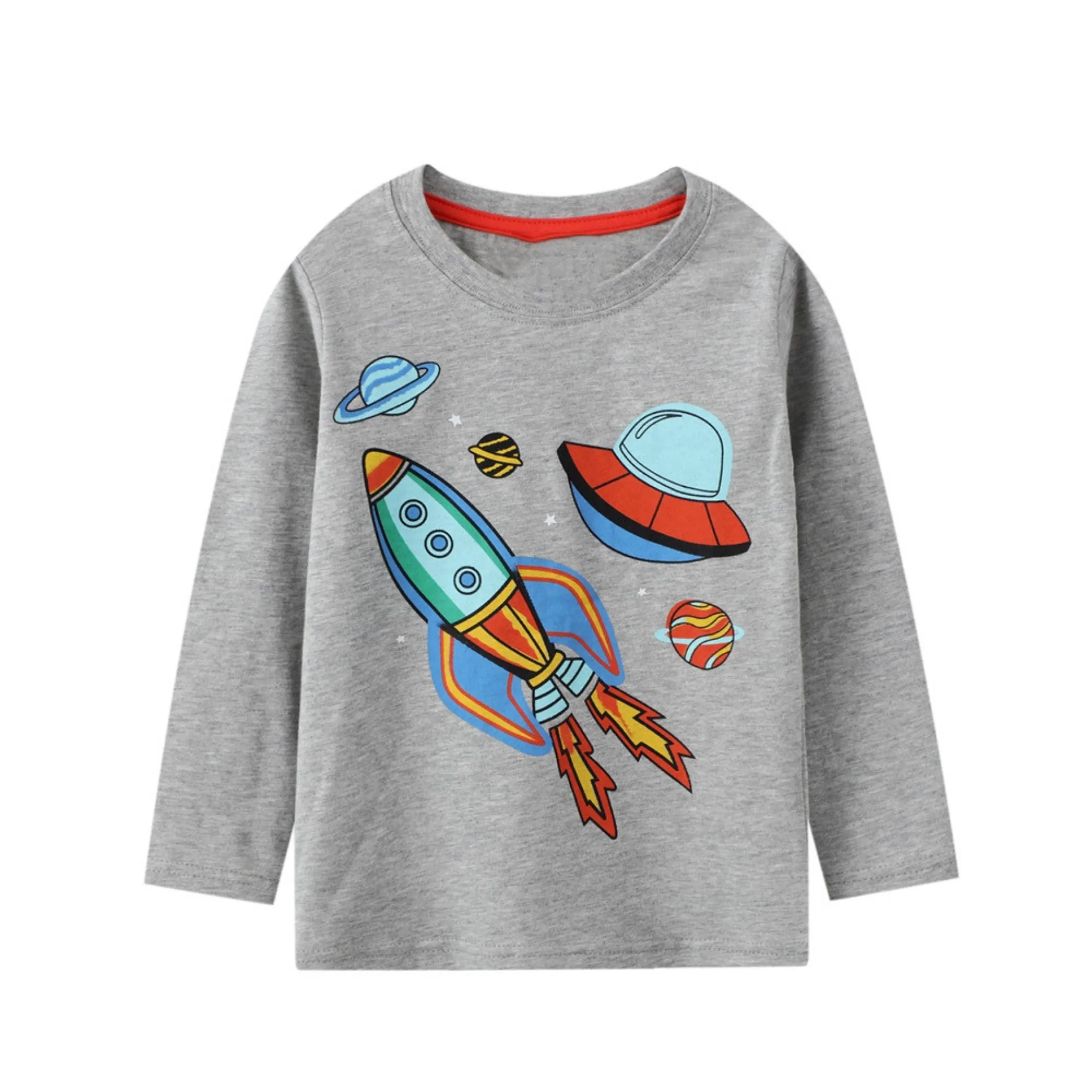 Boys Long Sleeve Spaceship Top